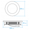 Downlight empotrar redondo 15 W blanco neutro GL Iluminación